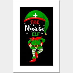 The Nurse Elf - Christmas Tshirt Posters and Art